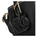 Módní dámská koženková kabelka do ruky Orenica, černá