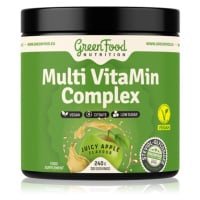 GreenFood Nutrition Multi VitaMin Complex prášek s multivitamínovým komplexem příchuť Juicy Appl