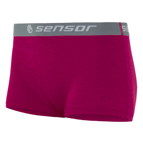 Sensor Merino active kalhotky s nohavičkou Lilla (vínová)