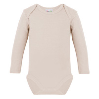 Link Kids Wear Dětské body s dlouhým rukávem X945 Natural