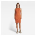 G-STAR Dress - Engineered rib tank dress orange