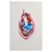 ŠÁTEK GANT SCENERY PRINTED SILK SCARF PERKY PINK