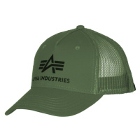 Alpha Industries Čepice Baseball Basic Trucker Cap zelená tmavě