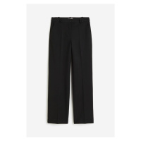 H & M - Rovné kalhoty - černá