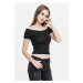 Dámské tričko // Urban classics Ladies Off Shoulder Rib Tee black