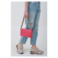 Madamra Fuchsia Women's Chain Quilted Shoulder Bag