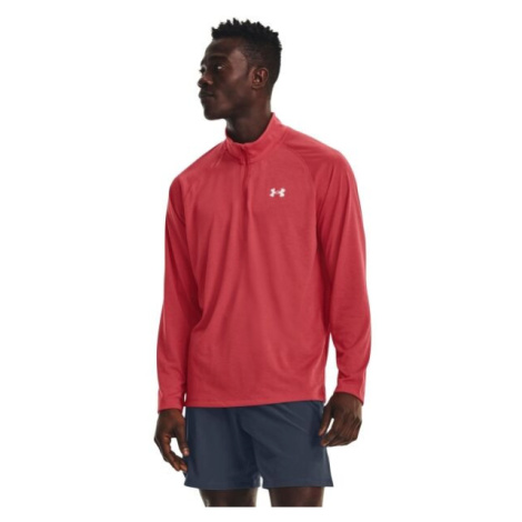 Under Armour STREAKER HALF ZIP Pánské triko s dlouhým rukávem, červená, velikost