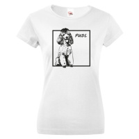 Dámské tričko pro milovníky zvířat - Pudl - dárek na narozeniny
