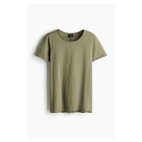 H & M - Tričko's rolovanými lemy - zelená