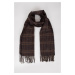 DEFACTO Men's Plaid Patterned Woven Scarf