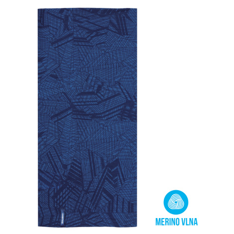 Husky Merbufe modrá Multifunkční merino šátek