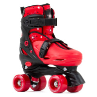 SFR Nebula Adjustable Children's Quad Skates - Black / Red - UK:11J-1J EU:29-33 US:M12J-2