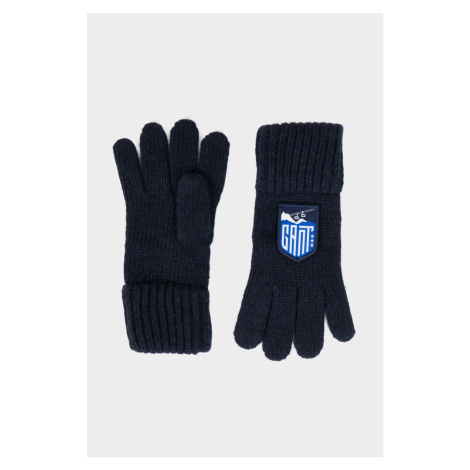 RUKAVICE GANT ALPINE BADGE KNIT GLOVES modrá