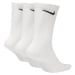 NIKE-U NK EVERYDAY LTWT CREW 3PR-White Bílá