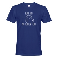 Pánské tričko s potiskem Fluff - tričko pro milovníky koček