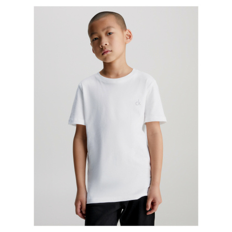 Chlapecké tričko 2 Pack Boys Lounge T-Shirts Modern Cotton B70B793300908 bílá/černá - Calvin Kle Calvin Klein