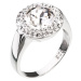 Evolution Group Stříbrný prsten se třpytivým krystalem Swarovski 35026.1