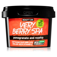 Beauty Jar Very Berry Spa zjemňující cukrový peeling na obličej 120 g