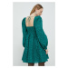 Šaty Custommade Jenny zelená barva, mini