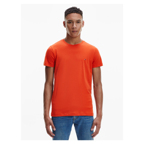 Tommy Hilfiger pánské oranžové tričko