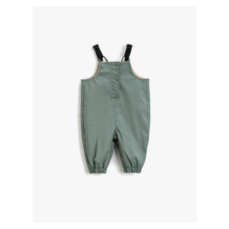 Koton Rubber Coated Ski Overalls with Suspenders