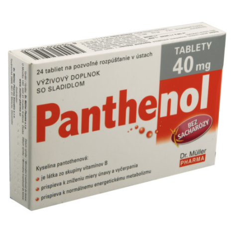 Panthenol tablety 40mg tbl.24 Dr.Müller Dr. Müller