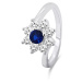 Brilio Silver Krásný stříbrný prsten se zirkony RI053WB