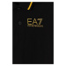 Dětská bavlněná polokošile EA7 Emporio Armani černá barva