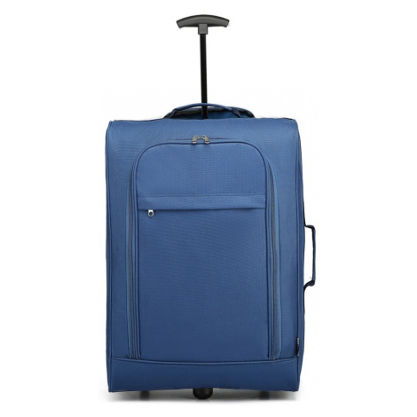 KONO Cestovní příruční kufr na kolečkách - modrý - 32L