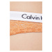 Kalhotky brazilky Calvin Klein Underwear hnědá barva