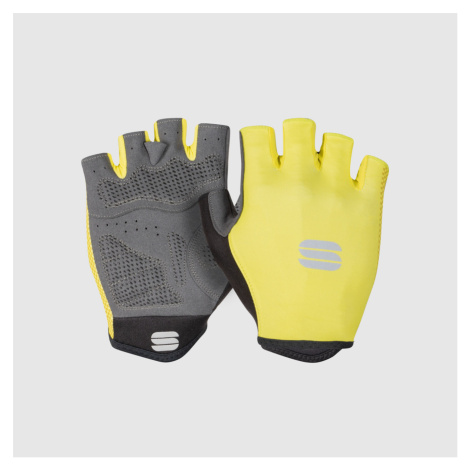 SPORTFUL Cyklistické rukavice krátkoprsté - RACE - žlutá