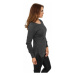 Urban Classics Ladies Side Zip Long Crewneck charcoal