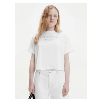 Bílé dámské tričko Calvin Klein Jeans - Dámské
