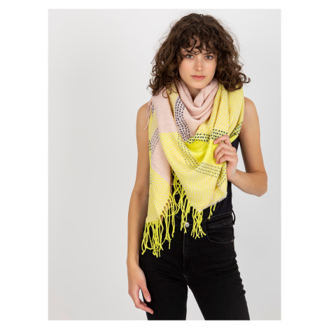 Dámský zimní šátek s třásněmi - vícebarevný Fashionhunters