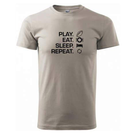 Play Eat Sleep Repeat americký fotbal - Heavy new - triko pánské