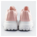 Růžové sportovní dámské boty na platformě (S222)