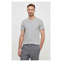 Bavlněné tričko Polo Ralph Lauren 3-pack šedá barva, 714830304