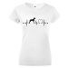 Dámské tričko pro milovníky zvířat - Německá doga tep - dárek na narozeniny