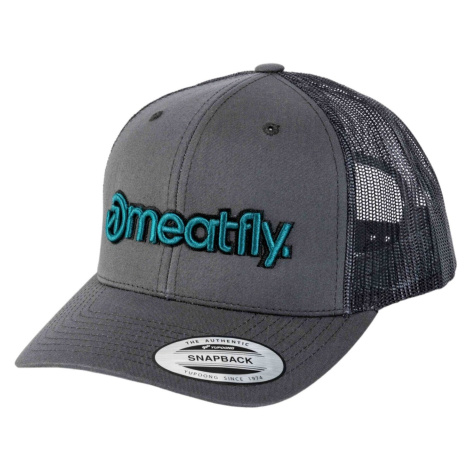 Meatfly kšiltovka MF View Trucker Petrol Logo/Dark Grey | Šedá