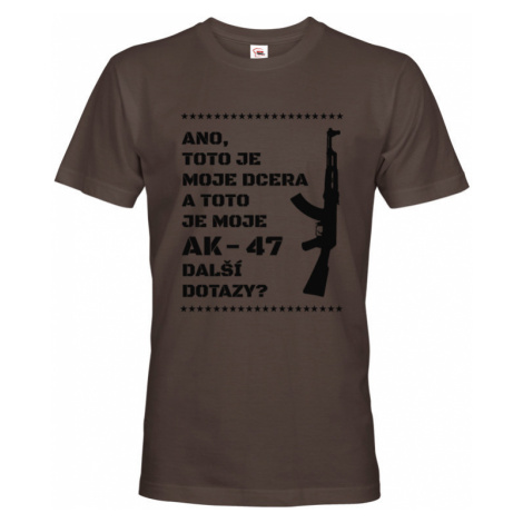Vtipné tričko pro tatínky Toto je moje dcera a toto je moje AK-47 BezvaTriko