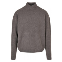 Pánský svetr Urban Classics Oversized Roll Neck Sweater - šedý