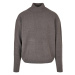 Pánský svetr Urban Classics Oversized Roll Neck Sweater - šedý