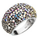 Stříbrný prsten s krystaly Swarovski mix barev měsíční 35028.3 Moonlight 59