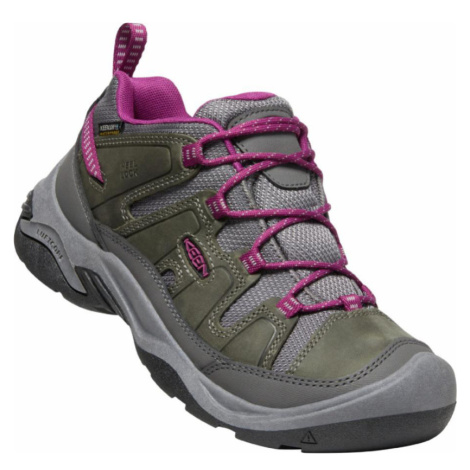 Keen Circadia Wp Women Dámské nízké trekové boty 10031207KEN steel grey/boysenberry