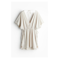 H & M - Plážové šaty's výstřihem do V - béžová