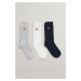 PONOŽKY GANT D1. ARCHIVE SHIELD SOCKS 3-PACK šedá