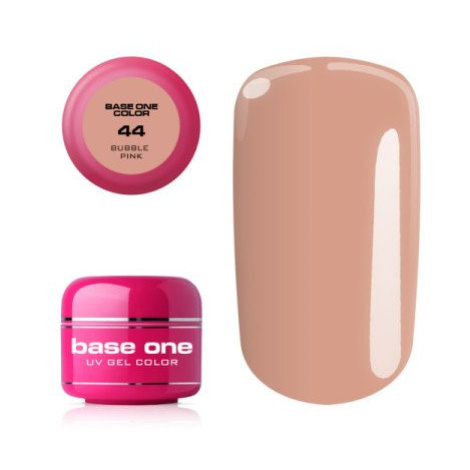 Base one uv barevný gel 44 - bubble pink 5g Silcare