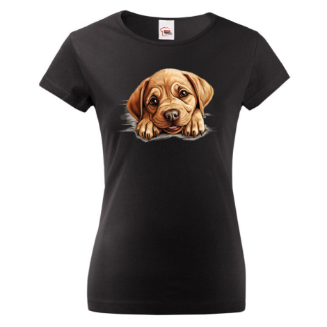 Dámské tričko s potiskem Labrador - vtipné tričko BezvaTriko