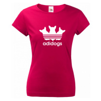 Dámské tričko pro pejskařky s motivem Adidogs