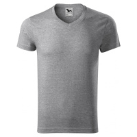 MALFINI® Pánské vypasované bavlněné slim-fit tričko do véčka